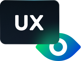 eye with ux text